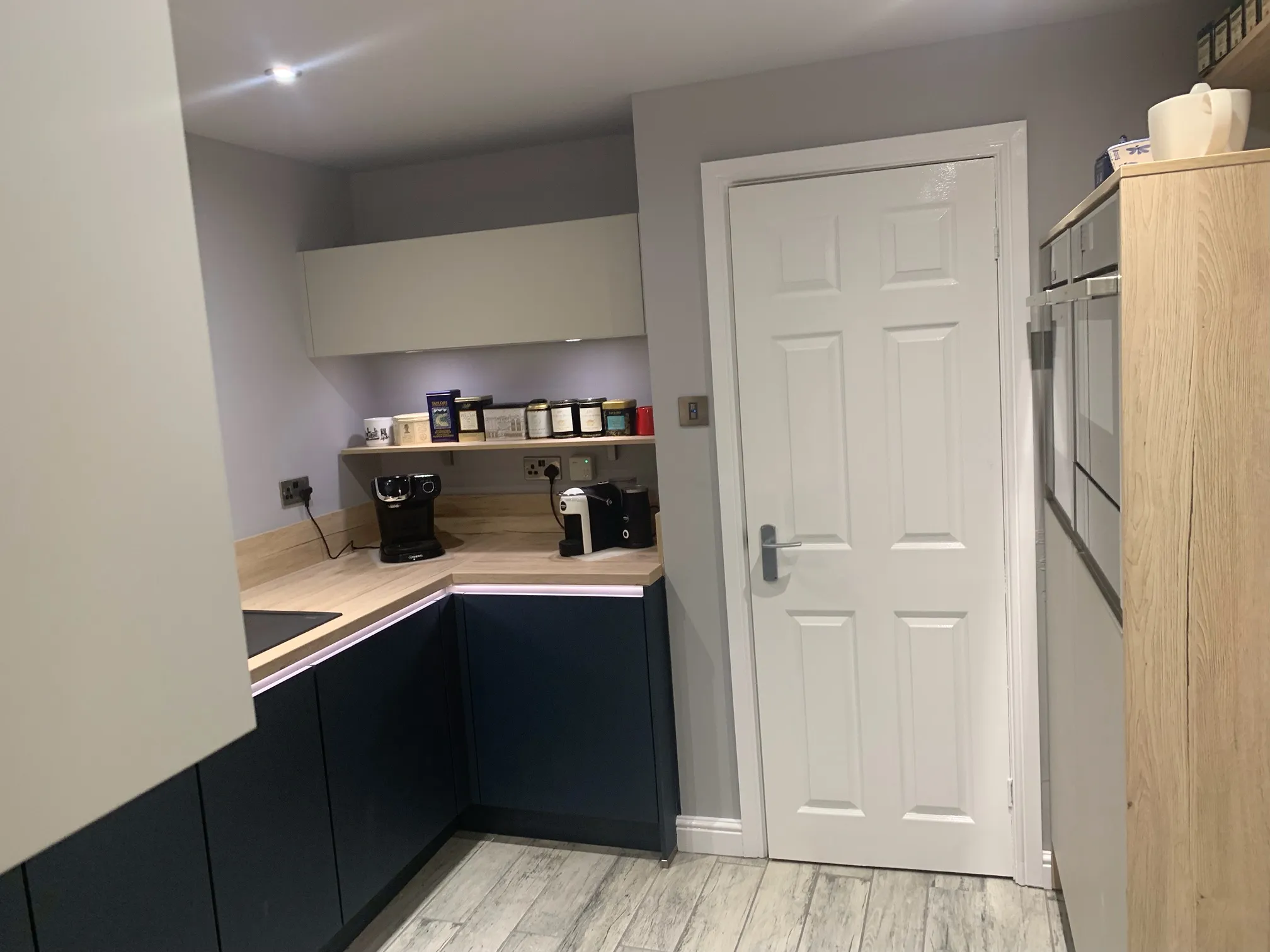 Navy & Oak Family Kitchen in Fulwood, Preston