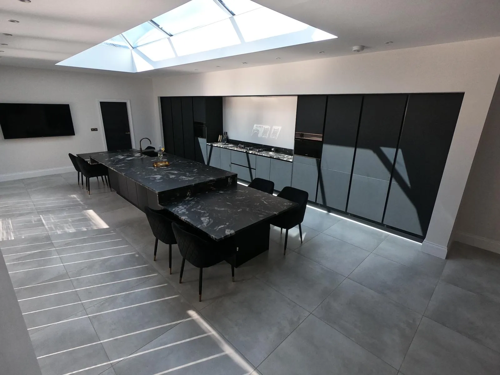Slate Grey Handleless, Matt Handleless kitchen in Ormskirk
