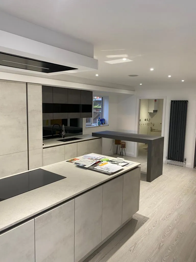Indigo Shaker with Island, Shaker kitchen in Clitheroe